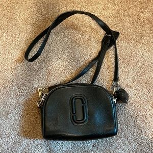 Marc Jacobs black leather crossbody with tassel